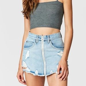 Carmar LF zip up skirt high waisted